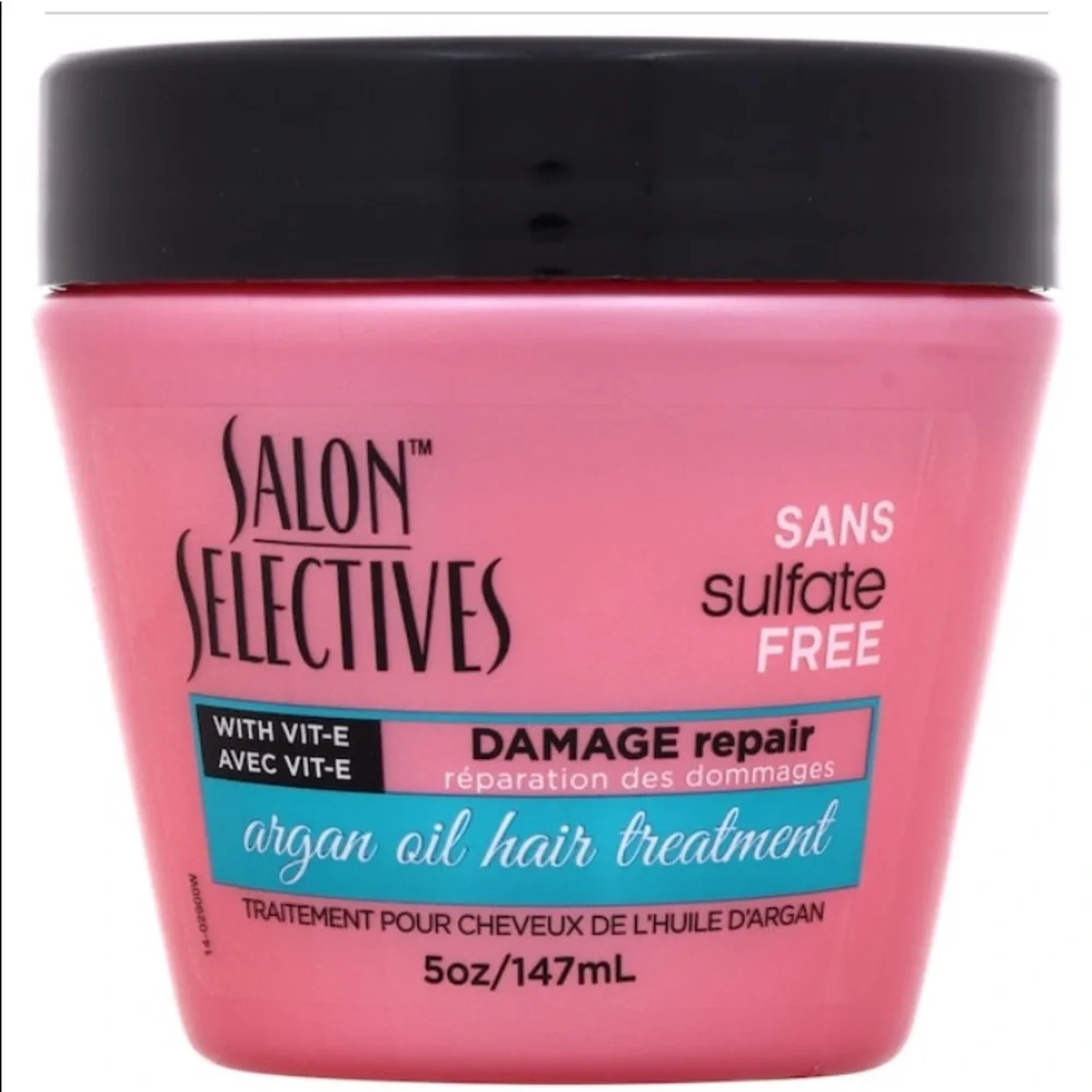 SALON SELECTIVES ARGAN OIL HAIR TREATMENT SULFATE FREE DAMAGE REPAIR 5 OZ